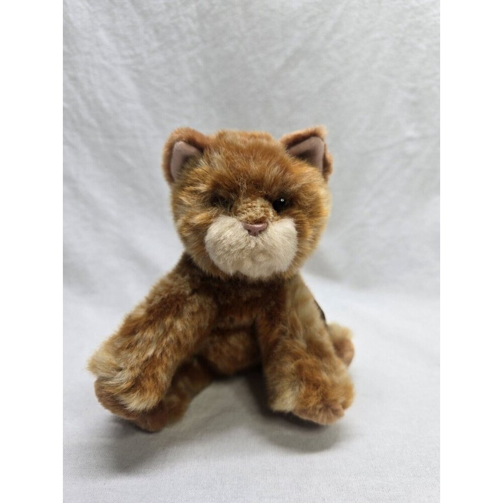 Russ Berrie Whiskers Orange Cat Kitten Kitty  Stuffed Animal Plush Toy- With Tag - Picture 2 of 8